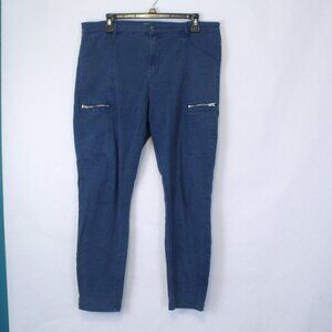 Pistola Hannah Teal Skinny Ankle Jeans